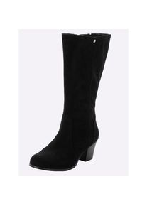 sheego, Damen, Weitschaftstiefel, schwarz, 39,