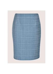 Madeleine Mode MADELEINE, Damen, Bleistiftrock &raquo;Boucl&eacute;rock Bleistiftrock in Tweed-Optik&laquo;, rauchblau, 46, rauchblau, Bequeme Passform, L&auml;nge ca. 54 cm