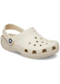 Crocs, Damen, Clog &raquo;Classic K&laquo; Sommerschuh, Hausschuh, Badeschuh mit schwenkbarem Fersenriemchen, beige, 34, Clog mit sommerlicher Lochung, sch&ouml;n mit 