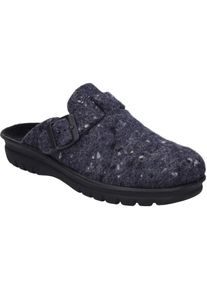 Josef Seibel, Damen, Hausschuh &raquo;Metz 390, dunkelblau-multi&laquo;, dunkelblau-multi, 39, Damen-Hausschuh aus Filz