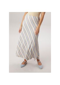Aniston SELECTED, Damen, Maxirock mit innenliegenden, elastischen Gummiband - NEUE KOLLEKTION, hellblau-camel-beige, 44, hellblau-camel-beige, Rock im