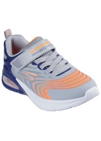 Skechers, Herren, Sneaker &raquo;MICROSPEC MAX ADVANCE&laquo; , Freizeitschuh mit Klettverschluss, Gr&ouml;&szlig;enschablone zum Download, grau-navy-orange, 33, Cooler 