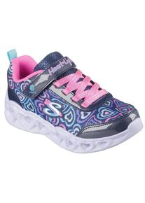 Skechers, Damen, Sneaker &raquo;HEART LIGHTS&laquo; Blinkschuh mit Herz-Laufsohle, Gr&ouml;&szlig;enschablone zum Download, navy-multi, 35, Modisch auff&auml;llige Skechers 