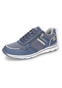 Dockers by Gerli, Herren, Sneaker , Running Sneaker, Schn&uuml;rschuh, Freizeitschuh mit Rei&szlig;verschluss, navy, 43, navy, DOCKERS-Sneaker mit praktischem 