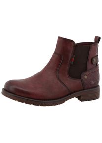 Mustang Shoes, Damen, Winterboots &raquo;Elfi&laquo; Winterboots mit Stretcheinsatz, bordeaux, 42, Chelseaboots mit Rei&szlig;verschluss