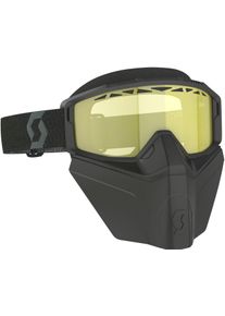 Scott Primal Safari, facemask goggles , color: Black Yellow-Tinted , size: One Size