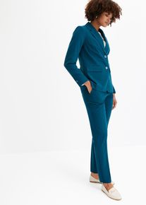 Tailleur giacca e pantaloni (2 pezzi), Petrolio, Taglia 58, bonprix