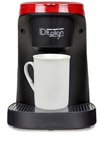 Italian Design Coffee Duo Pro Machine &agrave; caf&eacute; | rouge/noir