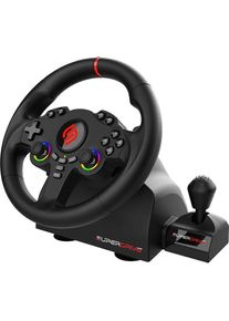 Subsonic Superdrive 220 RS-X (PC, PS4, Switch, Switch 2, Xbox One S, Xbox Series S, Xbox Series X), Gaming Controller, Schwarz