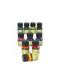 Creativ Company Permanent Glass Paint - Set of 10 Colors 30ml