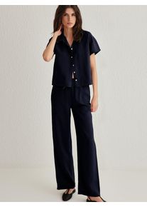 Trendyol Nohavicov&yacute; kost&yacute;m Ženy n&aacute;morn&iacute;cka modr&aacute; 34