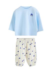 next Pojkar Set beige / ljusbl&aring; / mint Storlek 80