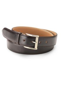 Kreis Ledermanufaktur Rindlederg&uuml;rtel dreilagig Dunkelbraun 115