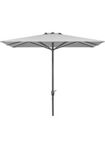 Marktschirm Schneider Schirme "Korsika", grau (natur), Obermaterial: 100% Polyester, Standschirme, Marktschirm, 270 x 270 cm