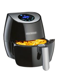 Monzana Heteluchtfriteuse Zwart RVS Kunststof 2,6L 1500W