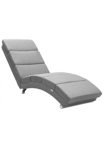 Casaria Relaxliege London Grau Webstoff