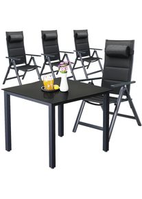 Casaria Tuinset Bern Premium 5-delig Anthrazit Aluminium