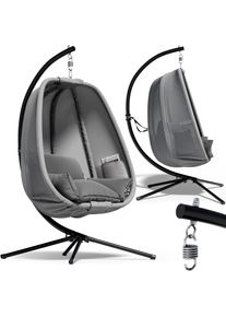 Casaria Hangstoel Alvie Grijs 190x140x110cm