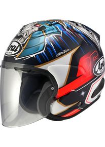 Arai SZ-R Evo Helm Pedrosa Shogun, kask z otwartą twarzą , kolor: Czarny/Biały/Czerwony/Niebieski , rozmiar: XS