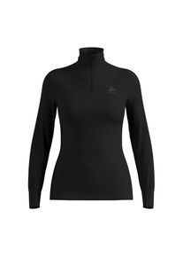 Odlo Damen Active Warm BL Top Turtle Neck l/s Half Zip schwarz