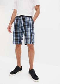 Cargoshorts med res&aring;rmidja och bekv&auml;mt snitt normal passform - bl&aring; - storlek 50 - bonprix