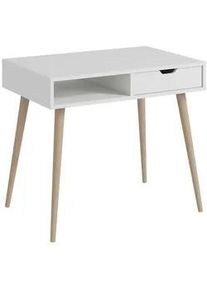 Schreibtisch Offer Wei&szlig; ca. 90x60x80cm