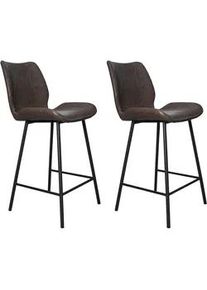 Barhocker-Set Barron 2er-Set ca. 47x99 cm Anthrazit
