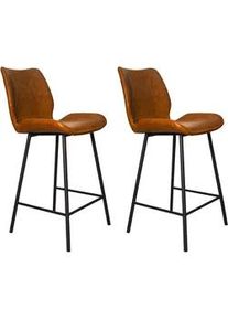 Barhocker-Set Barron 2er-Set ca. 47x99 cm Cognac