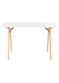House Nordic Schreibtisch Vojens Desk Eiche Bianco/Wei&szlig;