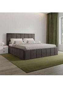 Polsterbett Kaia Grau ca. 180x200 cm Stauraum