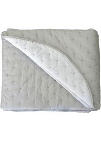 Pierre Cardin, Decke, Bedspread (quilt) TRIANA Pearl Gray Double (3 Pieces) (270 x 235 cm)