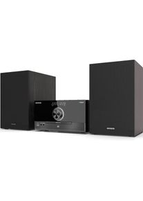 Aiwa MSBTU-600 mikroj&auml;rjestelm&auml;, musta (Bluetooth, CD Player, 2x 25 W), Stereoanlage, Schwarz