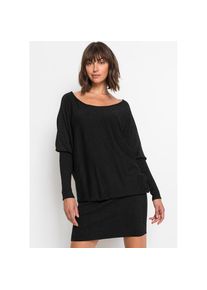 bonprix, Damen, Strickkleid f&uuml;r eleganten Anlass, aus Viskose-Mix, mit metallisiertem Glanz, schwarz, N-Gr, 48/50 (XL) - N-Gr, schwarz, Strickkleid 