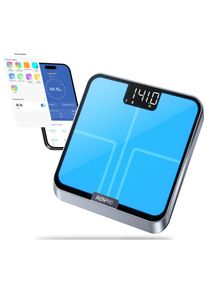 Renpho, Personenwaage &raquo;Elis Chroma smarte Personenwaage&laquo; Lichteffekt der Waagenoberfl&auml;che nach Stimmung anpassbar, grau,