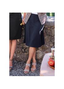 GOLDNER, Damen, Jerseyrock &raquo;Schwingender Jersey-Rock mit Schlupfbund&laquo;, marine, 38, marine, Bequeme Form zum Schl&uuml;pfen