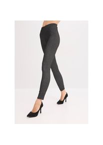 bonprix, Damen, Thermoleggings &raquo;Thermo Leggings in Jeansoptik&laquo; aus Polyester, w&auml;rmend, mit Elasthan-Anteil, in Jeansoptik, schwarz meliert, 36/38 (S) 