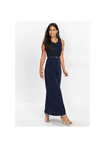 bonprix, Damen, 2-in-1-Kleid &raquo;Abend-Maxikleid mit G&uuml;rtel (2-tlg.Set)&laquo; Set, 2, f&uuml;r vielseitige Anl&auml;sse, Abend-Maxikleid, aus Polyester und Elasthan, 