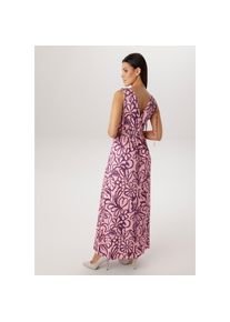 Aniston SELECTED, Damen, Sommerkleid mit breiten Tr&auml;gern zum Raffen - NEUE KOLLEKTION, rosa-lila, N-Gr, 44 - N-Gr, rosa-lila, Kleid mit malerischen 