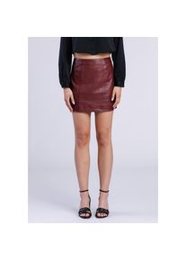 Freaky Nation, Damen, Lederrock &raquo;Skirt-FN&laquo;, beere, L(40), beere, Stylischer Lederrock