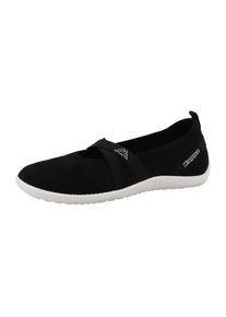 Kappa, Damen, Sneaker Ballerinas &raquo;LINN&laquo; Sommerschuhe, Freizeitschuh, Halbschuh, Slipper, black-white, 42, black-white, Modische Sneaker Ballerinas von