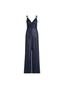 Vera Mont, Damen, Jumpsuit &raquo;Jumpsuit mit Glanzeffekt&laquo;, Dark Blue/Dark Blue, EURO, 32 - EURO, Dark Blue/Dark Blue, Passform: Tailliert