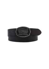 Levi's Levi's , Damen, Lederg&uuml;rtel &raquo;Billy Plaque Belt&laquo; mit markanter Koppelschlie&szlig;e, regular black, 80, G&uuml;rtel von Levi's