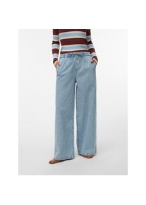 V&eacute;ro Moda Vero Moda, Damen, Weite Jeans &raquo;VMVALERIA MR WIDE PULL UP JEANS NOOS&laquo;, Light Blue Denim, L&auml;nge 32, 33 - L&auml;nge 32, Light Blue Denim, Jeans von Vero Moda