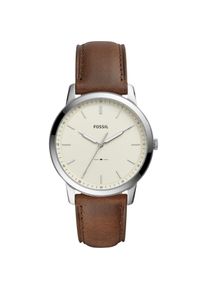 Fossil, Armbanduhr, The Minimalist, Braun, (Analoguhr, 44 mm)