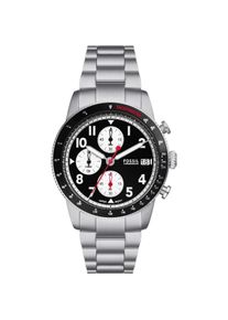 Fossil, Armbanduhr, Sport Tourer, Silber, (Chronograph, 42 mm)