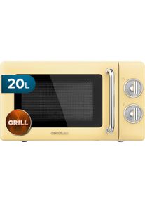 Cecotec Microondas Proclean 3110 Retro Yellow, Mikrowelle, Gelb