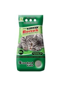 Super Benek STANDARD Katzenstreu Bentonitsplitt gr&uuml;ner Wald 10 l (Klumpend, 10 l), Katzenstreu