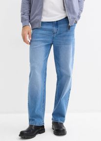 Loose fit stretch jeans straight - blauw - maat 33 - met katoen - bonprix