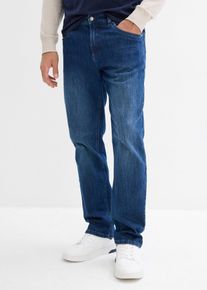 Relaxed fit stretch jeans met biologisch katoen straight - blauw - maat 38 - met katoen - bonprix