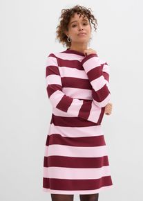Jersey jurk met opstaande kraag - roze - maat 36/38 (S) - viscose - bonprix